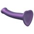 Strap-on-me Metallic Shine M - kožni dildo (metalno ljubičasta)