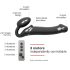 Strap-on-me M - vibrator na kaiš - srednji (crni)