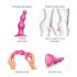 Strap-on-me Perle M - dildo sa kuglicama i vakuumskom podlogom (roze)