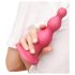 Strap-on-me Perle M - dildo sa kuglicama i vakuumskom podlogom (roze)