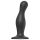 Strap-on-me Curvy L - talasasti dildo sa vakuumskom bazom (crni)