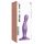 Strap-on-me Curvy S - talasast dildo sa vakuum bazom (ljubičasta)