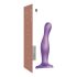 Strap-on-me Curvy M - talasasti dildo sa vakumskom bazom (ljubičasti)