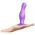 Strap-on-me Curvy L - talasasti dildo sa vakum postoljem (ljubičasti)