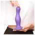 Strap-on-me Curvy L - talasasti dildo sa vakum postoljem (ljubičasti)