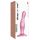 Strap-on-me Curvy M - talasasti dildo sa vakuum držačem (roze)