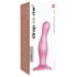 Strap-on-me Curvy M - talasasti dildo sa vakuum držačem (roze)