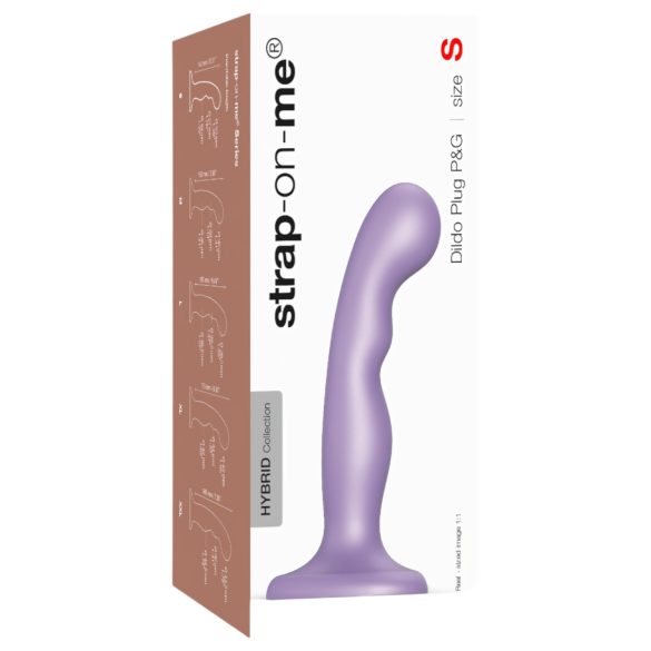 Strap-on-me P&G S - savijeni dildo sa vakum bazom (ljubičasti)