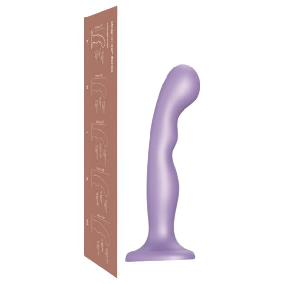 Strap-on-me savitljivi ljubičasti dildo sa vakumom