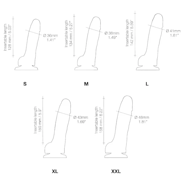 Strap-on-me M - dvoslojni dildo sa vakuumskom bazom (prirodna boja)