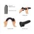Strap-on-me S - dvostruki dildo sa vakumom (crni)