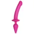 Strap-on-me Switch Semi-Realistic XXL - 2u1 dildo (roze)