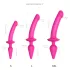 Strap-on-me Switch Semi-Realistic XXL - 2u1 dildo (roze)