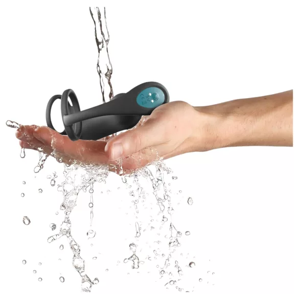 Love to Love - vibrator za prostatu sa prstenom (crna)