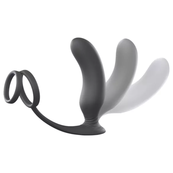 Love to Love - vibrator za prostatu sa prstenom (crna)