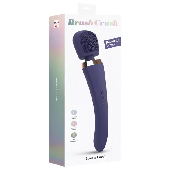 Love to Love Brush Crush - masažna štapić-vibrator (plava)