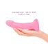 Dildolls Glitzy - Silikonski dildo sa vakumom (roze)