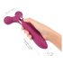 Love to Love Fireball - punjivi 2-u-1 masažer vibrator (crveni)