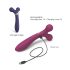Love to Love Fireball - punjivi 2-u-1 masažer vibrator (crveni)