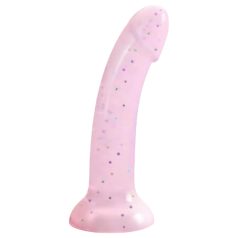   Dildolls Starlight - zvjezdasti dildo s vakum podlogom (roze)