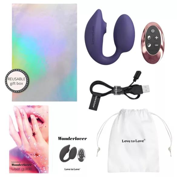 Love to Love Wonderlover - G-tačka vibratror za klitoris (tamno ljubičasta)