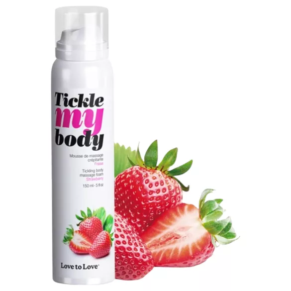 Golicanje tela - masažni penušac - jagoda (150ml)