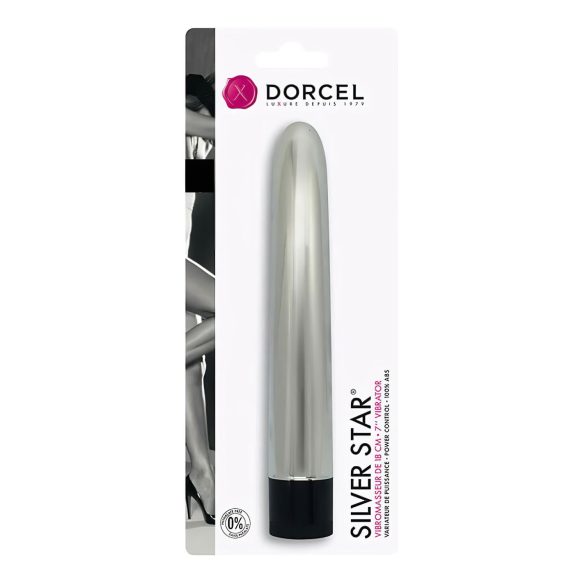 Dorcel Silver Star - klasičan vibrator štapa (srebrni)