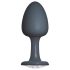 Dorcel Geisha Diamond Analni Plug - crni sa belim kamenom