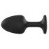 Dorcel Geisha Diamond Analni Plug - crni sa belim kamenom