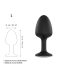 Dorcel Geisha Diamond Analni Plug - crni sa belim kamenom