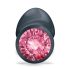Dorcel Geisha Plug Ruby L - crni analni plug sa roze kamenom