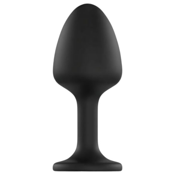 Dorcel Geisha Plug Dijamant XL - crni analni plug sa belim kamenčićem