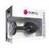 Dorcel Geisha Plug Dijamant XL - crni analni plug sa belim kamenčićem