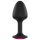 Dorcel Geisha Plug Ruby XL - crni analni plug sa roze kamenom