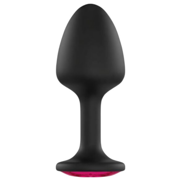 Dorcel Geisha Plug Ruby XL - crni analni plug sa roze kamenom