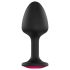 Dorcel Geisha Plug Ruby XL - crni analni plug sa roze kamenom