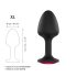 Dorcel Geisha Plug Ruby XL - crni analni plug sa roze kamenom