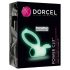Dorcel - svetleći vibrirajući prsten za penis (beli)