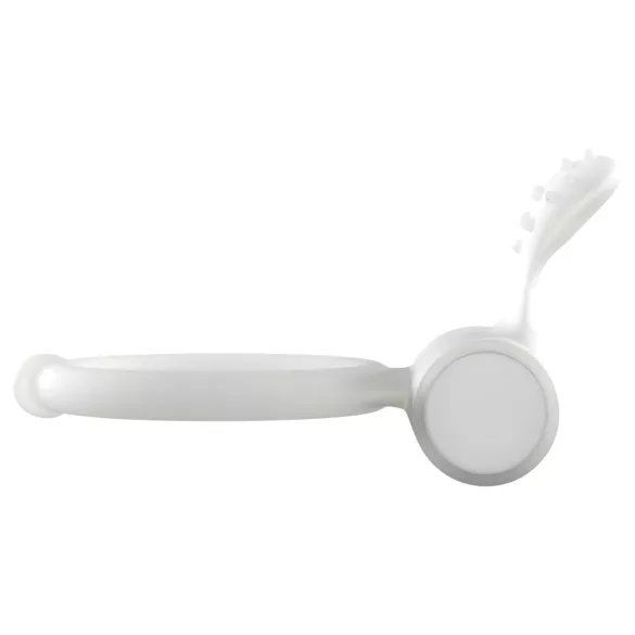 Dorcel - svetleći vibrirajući prsten za penis (beli)