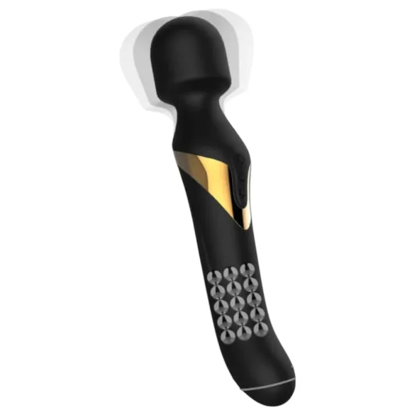 Dorcel Dvostruki Užitak Gold - 2u1 masažer i vibrator (crni)