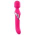 Dorcel Dual Orgasms - punjivi 2 u 1 masažer vibrator (roze)