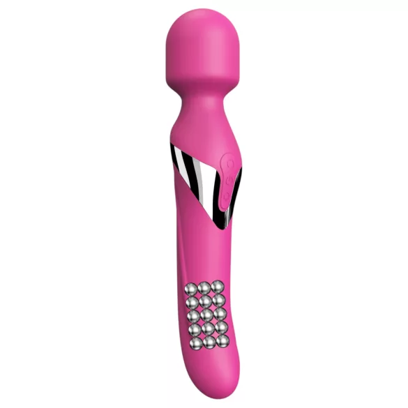 Dorcel Dual Orgasms - punjivi, 2‑u‑1 masažer vibrator (pink)