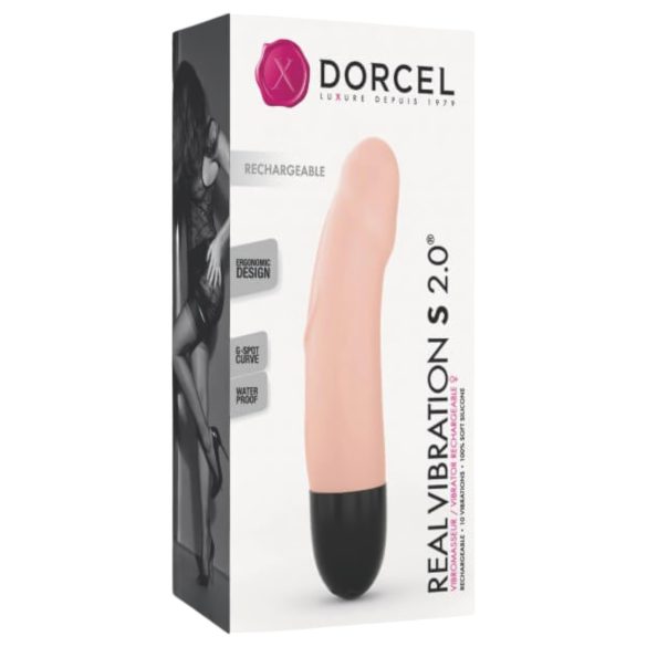 Dorcel Real Vibration S 2.0 - punjivi vibrator (prirodni)