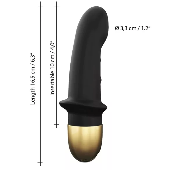 Dorcel Mini Lover 2.0 - G-tačka vibrator, crno-zlatni
