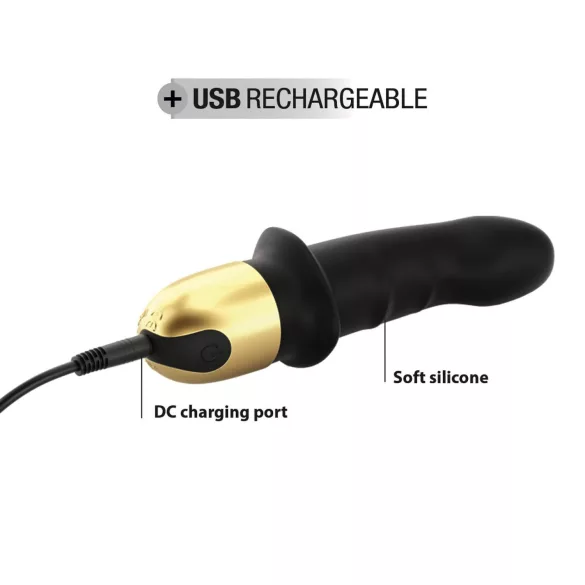 Dorcel Mini Lover 2.0 - G-tačka vibrator, crno-zlatni