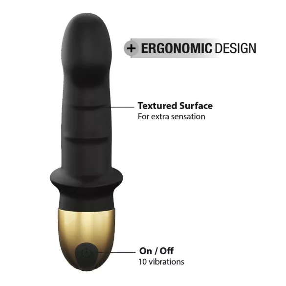 Dorcel Mini Lover 2.0 - G-tačka vibrator, crno-zlatni