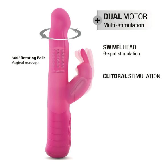 Dorcel Baby Rabbit 2.0 - akumulatorski vibrator sa dodatkom za klitoris (roze)