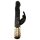 Dorcel Baby Rabbit 2.0 - vibrator sa klitoralnim dodacima (crno-zlatni)