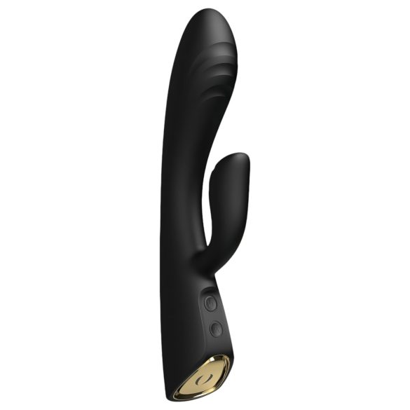 Dorcel Flexi Rabbit - crni vibrator sa grejanjem i stimulatorom klitorisa