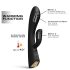 Dorcel Flexi Rabbit - crni vibrator sa grejanjem i stimulatorom klitorisa
